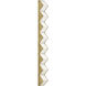 Clodagh Zig Zag Wall Sconce Wall Light in Natural Brass
