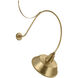 Thomas O'Brien Academy Barn Light LED 45.75 inch Hand-Rubbed Antique Brass Anchored Larrabee Barn Light in 16" Hand-Rubbed Antique Brass Bowers Shade