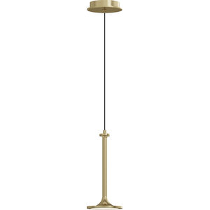 Issa LED 5.63 inch Brushed Gold Pendant Ceiling Light