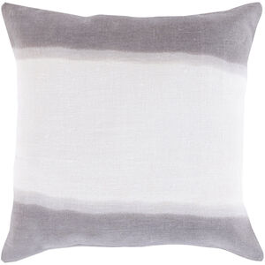 Double Dip 20 inch Ivory, Charcoal, Taupe Pillow Kit