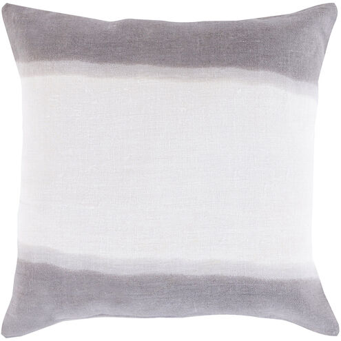Double Dip 18 inch Ivory, Charcoal, Taupe Pillow Kit