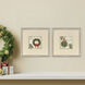 Caroling Garland Green and Beige and Multi and Red Framed Art, Propac