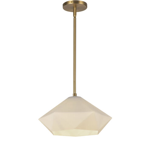 Alora Mood Krysta 1 Light 12.13 inch Brushed Gold Pendant Ceiling Light