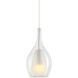 Jericho 1 Light 7.88 inch Chrome Pendant Ceiling Light