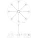 Clare 8 Light 57 inch Modern Brass Chandelier Ceiling Light in Mint