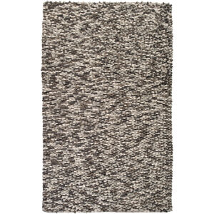 Flagstone 36 X 24 inch Black and Gray Area Rug, Wool
