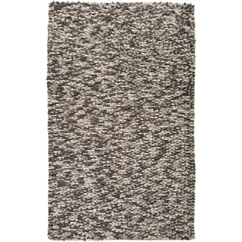 Flagstone 120 X 96 inch Black and Gray Area Rug, Wool