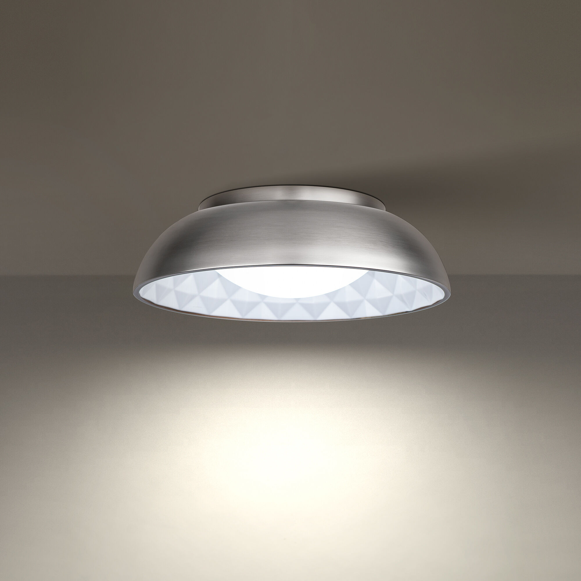 Prisma LED 18 inch Brushed Nickel Flush Mount Ceiling Light