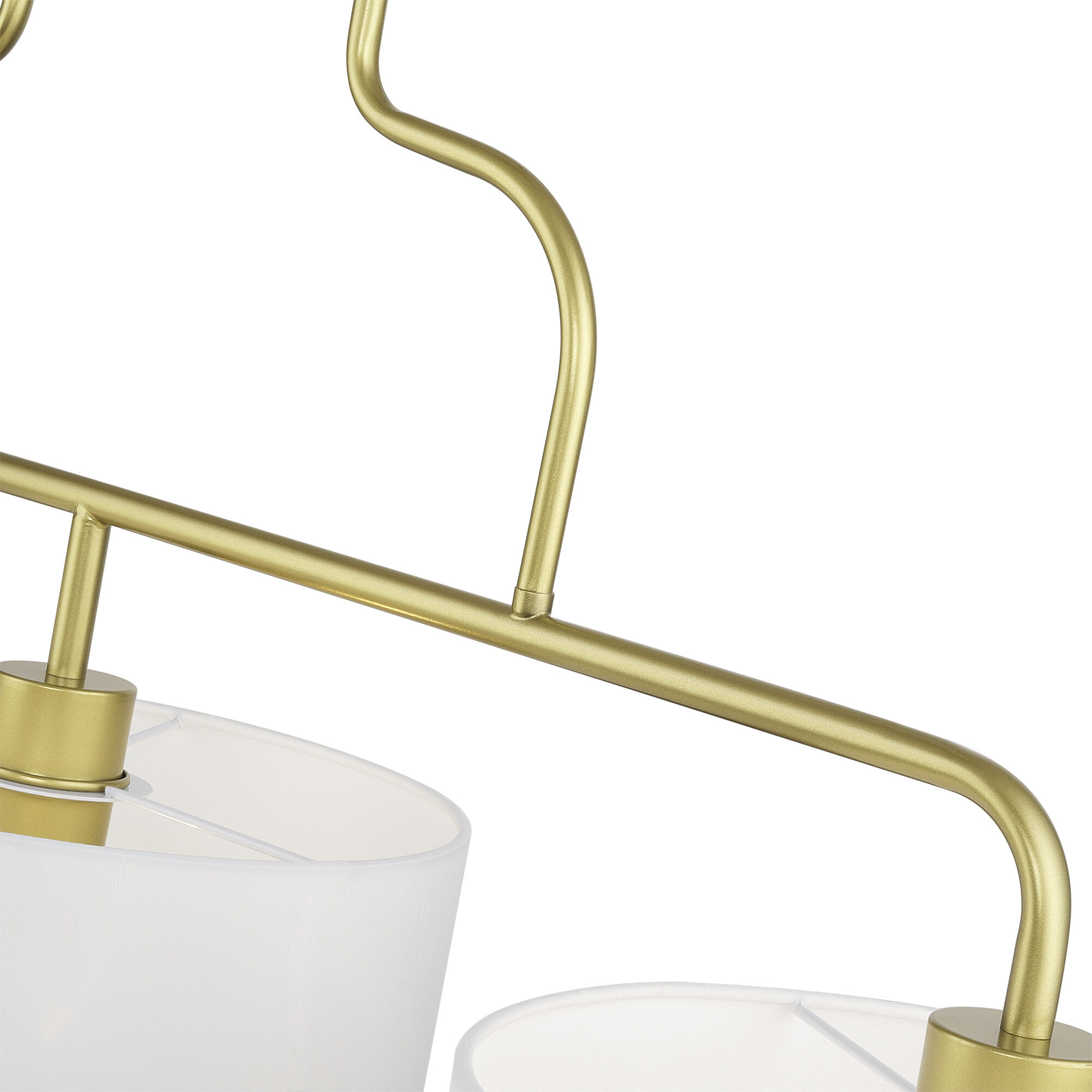 Manorwood 3 Light 49 inch Soft Gold Linear Chandelier Ceiling Light