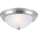 Madison 2 Light 13 inch Brushed Pewter Flush Mount Ceiling Light
