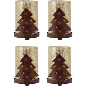 Tree Tan with Rustic Holiday Votives