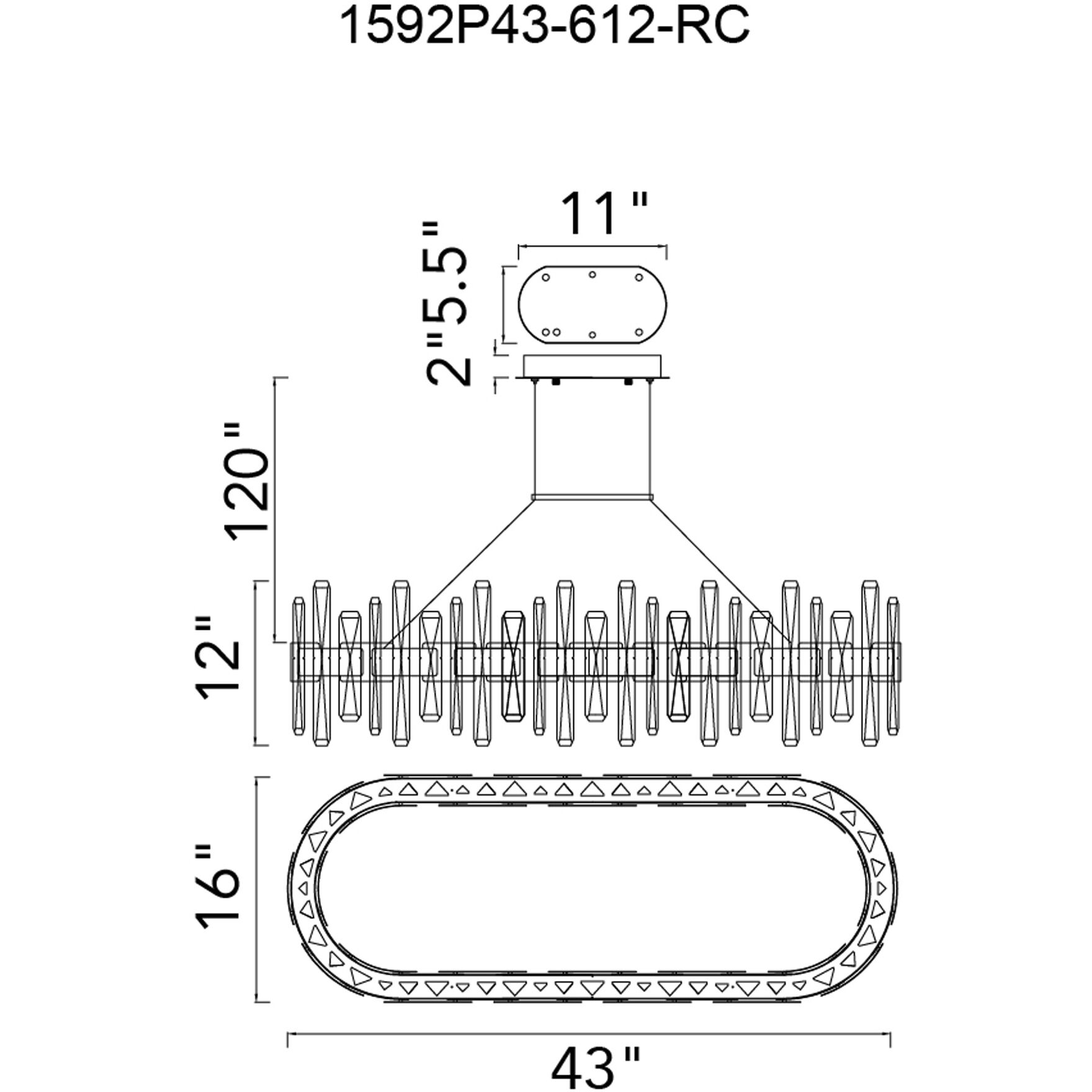 Aya LED 43 inch Pearl Black Island/Pool Table Light Ceiling Light