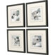 Abstract Collection Blue Framed Art