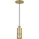 Mick De Giulio Sottile LED Natural Brass Pendant Ceiling Light, Integrated LED