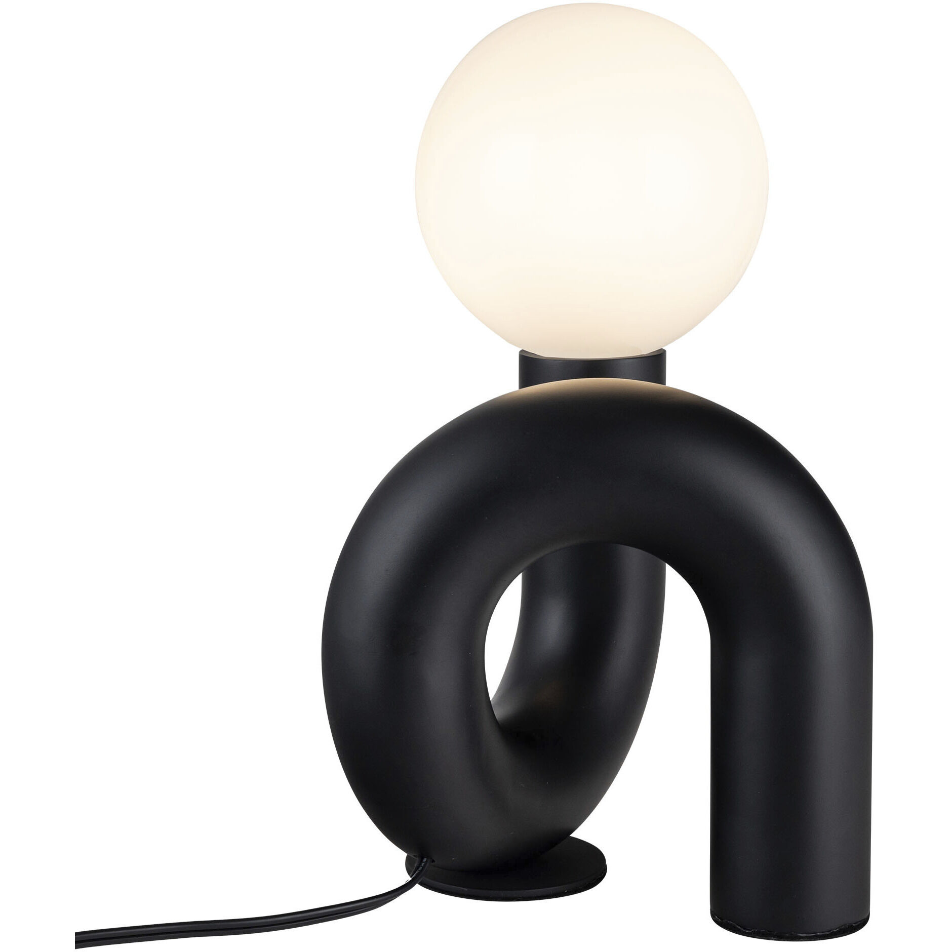 Alora Mood Sadie 6.63 inch 40 watt Gloss Black Table Lamp Portable Light