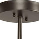 Sphere LED 15 inch Oil Rubbed Bronze Semi-Flush Ceiling Light