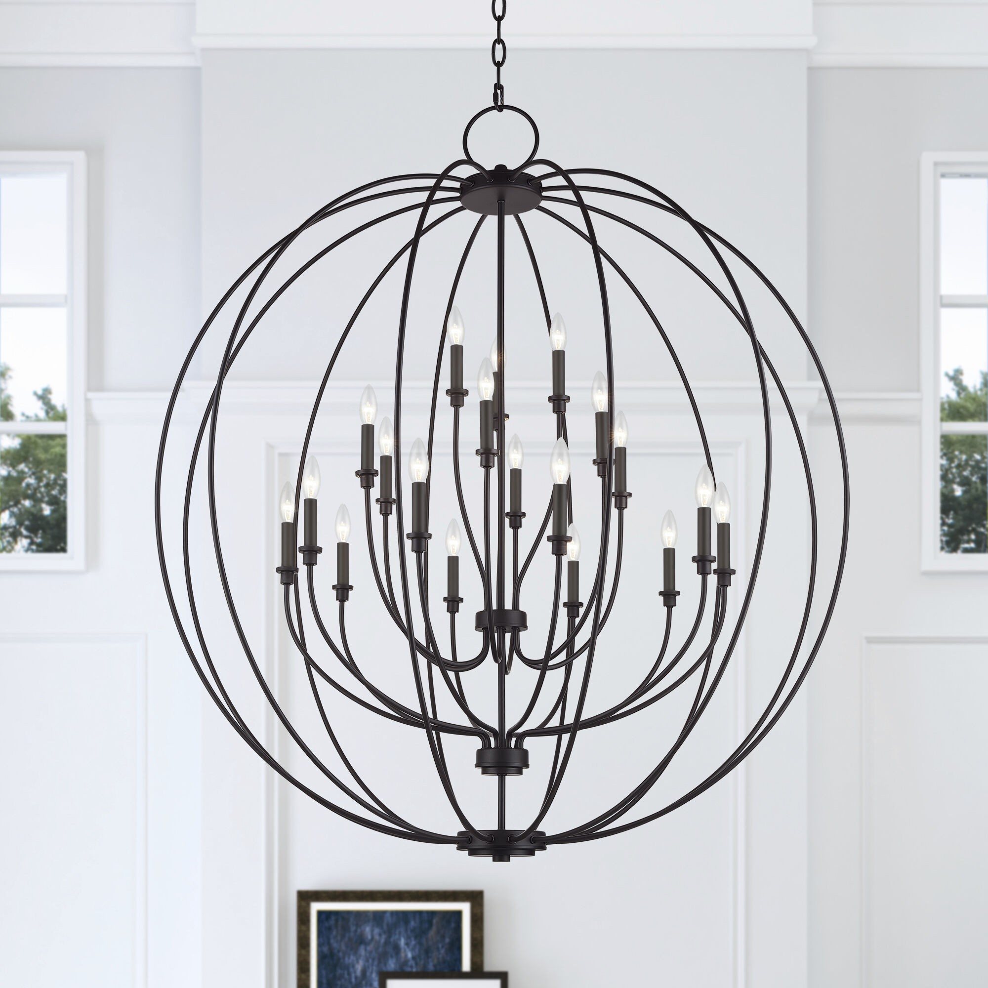Milania 19 Light 48 inch Bronze Foyer Chandelier Ceiling Light