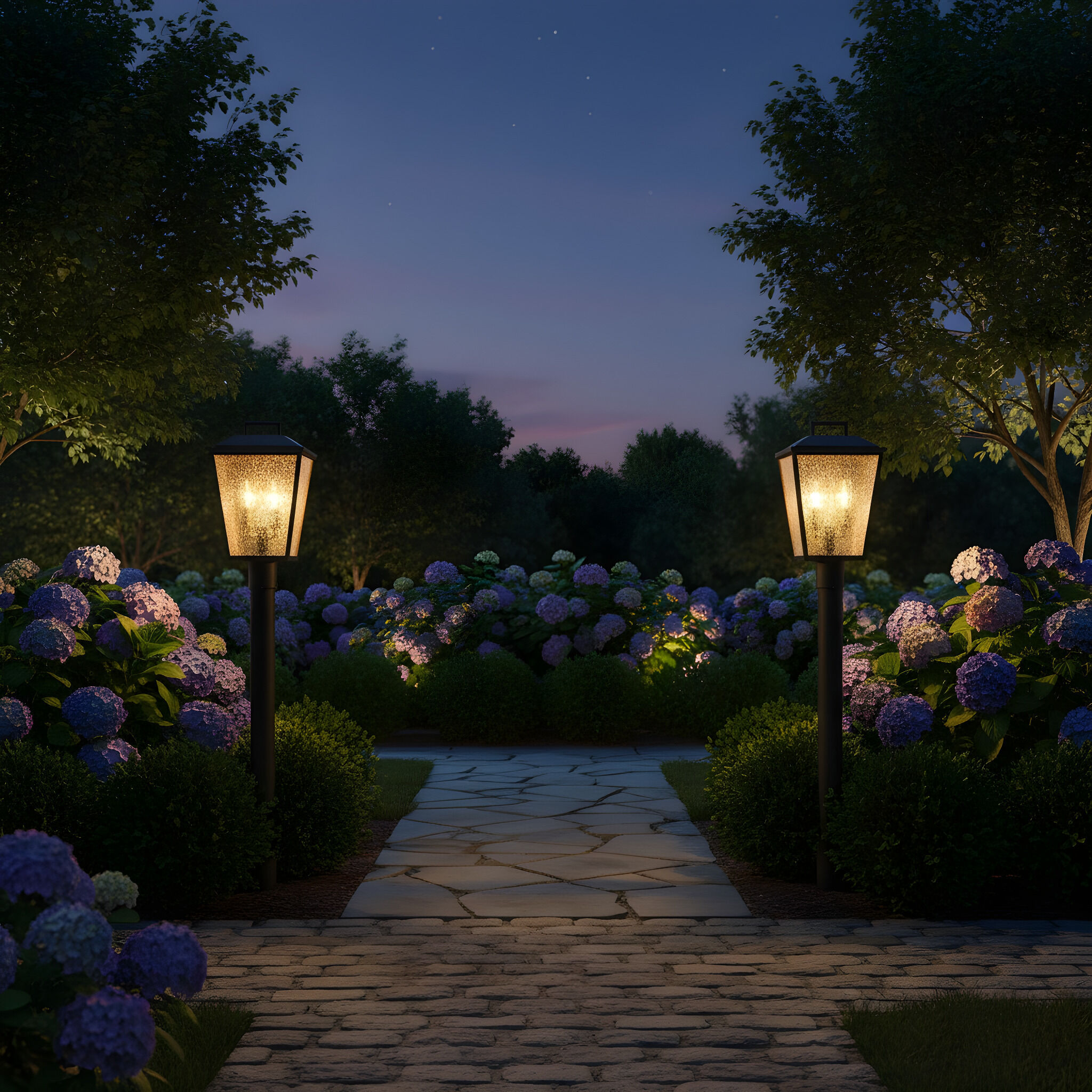 Drew & Jonathan Kennewick 2 Light 16.75 inch Textured Black Outdoor Post Lantern, Medium