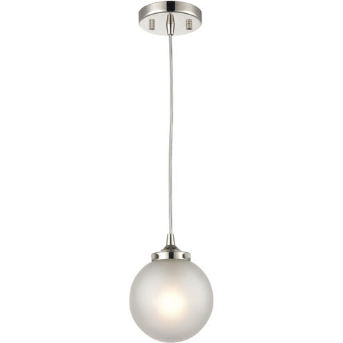 Boudreaux 1 Light 6 inch Polished Nickel Mini Pendant Ceiling Light