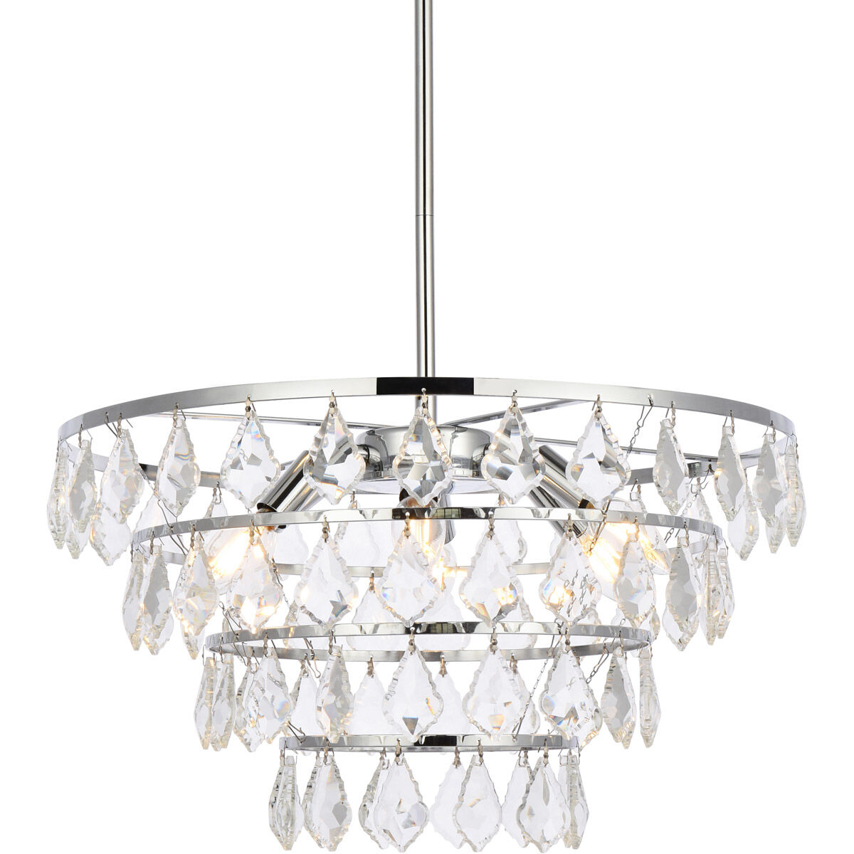 Ella 6 Light 20 inch Chrome Pendant Ceiling Light