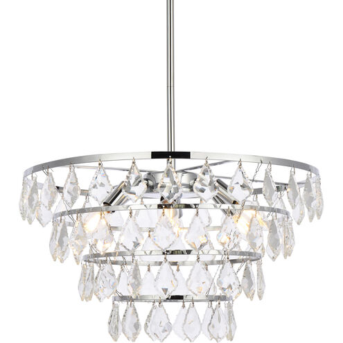 Ella 6 Light 20 inch Chrome Pendant Ceiling Light
