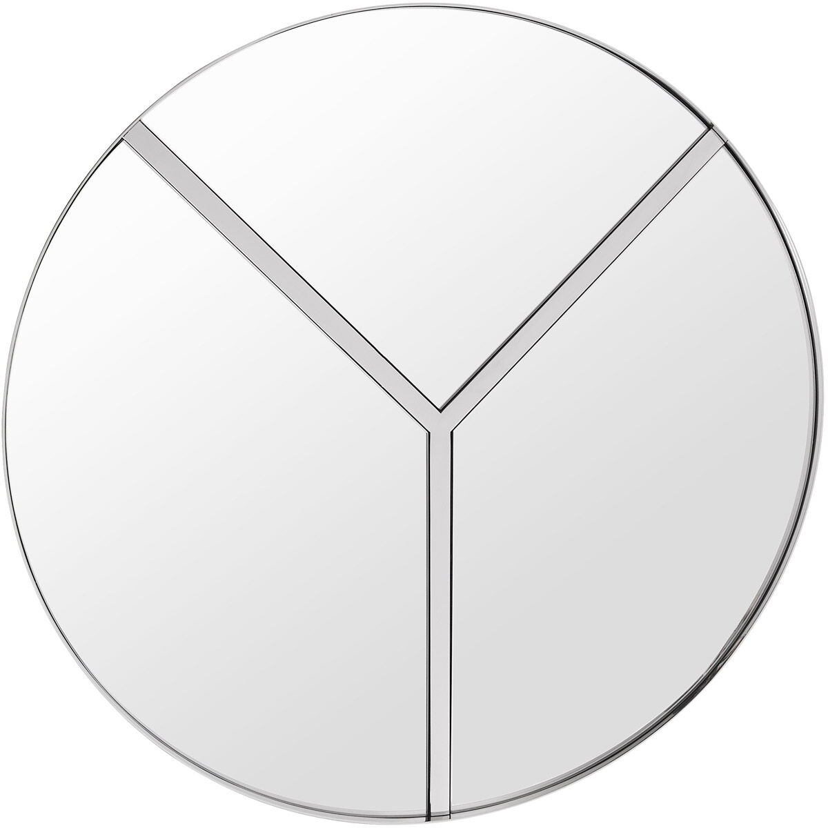 Lyra 30 X 30 inch Polished Nickel and Mirror Accent Mirror, Varaluz Casa