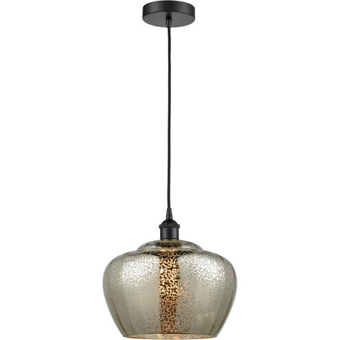 Edison Fenton LED 11 inch Matte Black Mini Pendant Ceiling Light