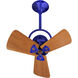 Matthews Gerbar Bianca Direcional 16 inch Safira with Solid Mahogany Wood Blades Directional Ceiling Fan