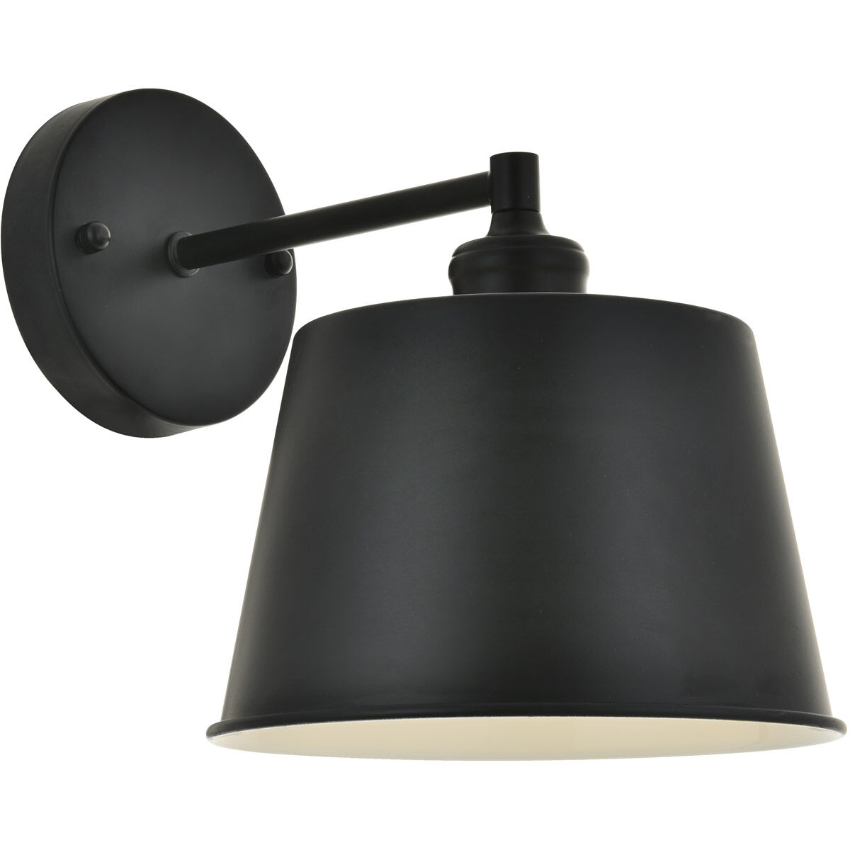 Nota 1 Light 8 inch Black Wall Sconce Wall Light