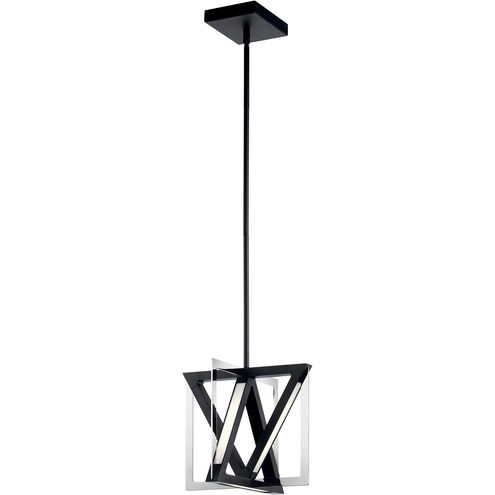 Axis LED 12.25 inch Matte Black Pendant Ceiling Light