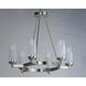 Crescendo 6 Light 25 inch Satin Nickel Single-Tier Chandelier Ceiling Light