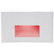 WAC 120V Step Light LED 1.5 inch White ADA Step and Wall Light in Red, WAC Lighting