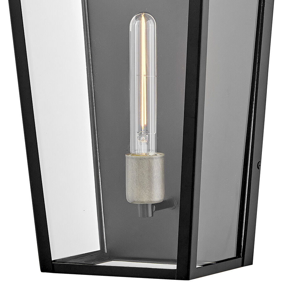 Maclin 1 Light 19.5 inch Black Outdoor Wall Mount