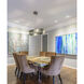 Parallel LED 44 inch Novel Brass Linear Pendant Ceiling Light in 3000K LED, Smoke Granite, Oval