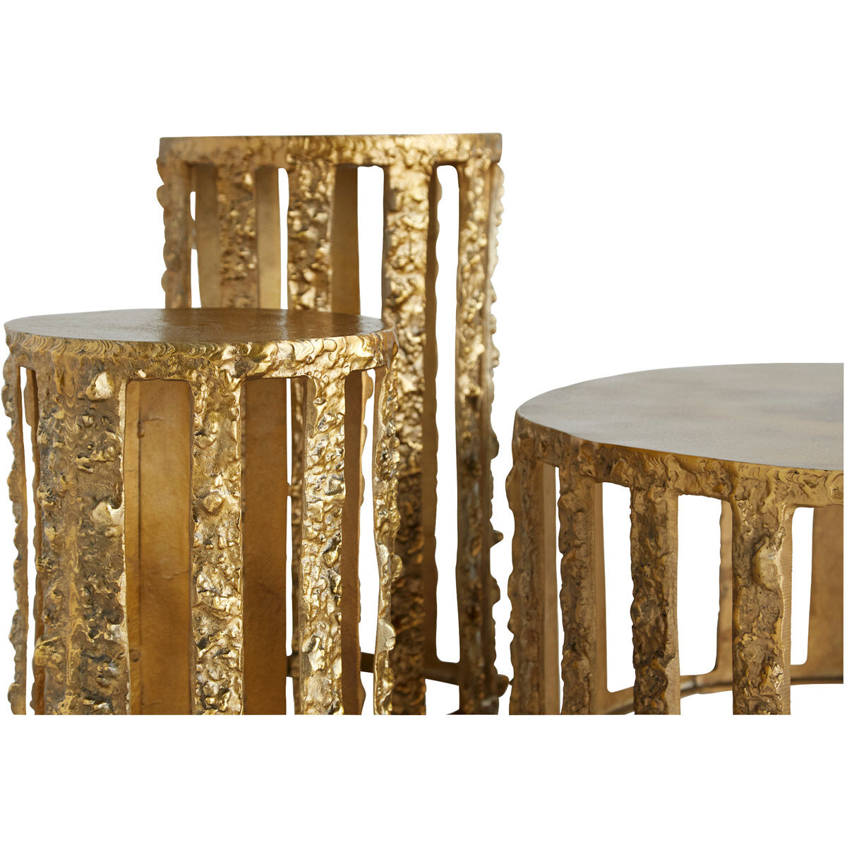 Lucila 13 inch Gold Accent Table, Small