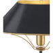 Daphne 16.5 inch 60 watt Black and Gold Table Lamp Portable Light
