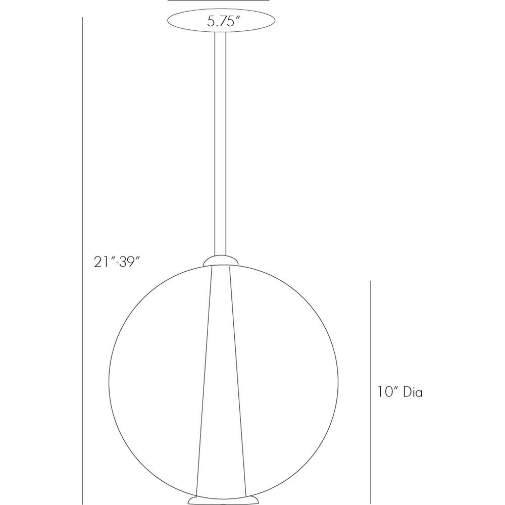 Caviar 1 Light 10 inch Polished Nickel Pendant Ceiling Light, Adjustable Medium