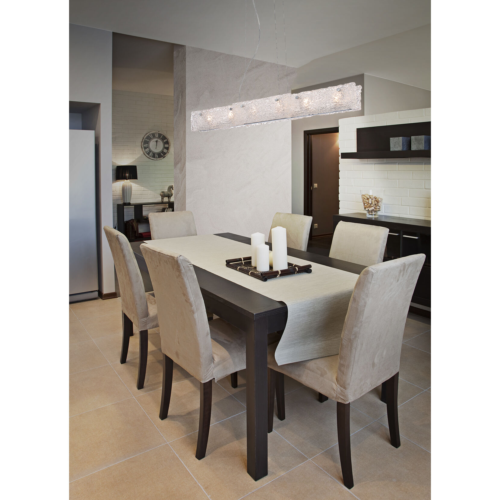 Caramico 8 Light 21 inch Chrome Chandelier Ceiling Light