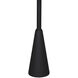 Hiro 24.5 X 17 inch Matte Black Side Table