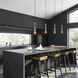 Chime LED 5 inch Polished Nickel Down Mini Pendant Ceiling Light