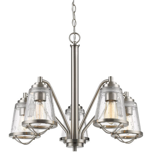 Mariner 5 Light 25 inch Brushed Nickel Chandelier Ceiling Light