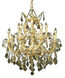 Maria Theresa 13 Light 27 inch Gold Dining Chandelier Ceiling Light in Golden Teak, Royal Cut