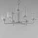 Hudson 9 Light 30 inch Satin Nickel Multi-Tier Chandelier Ceiling Light in Clear