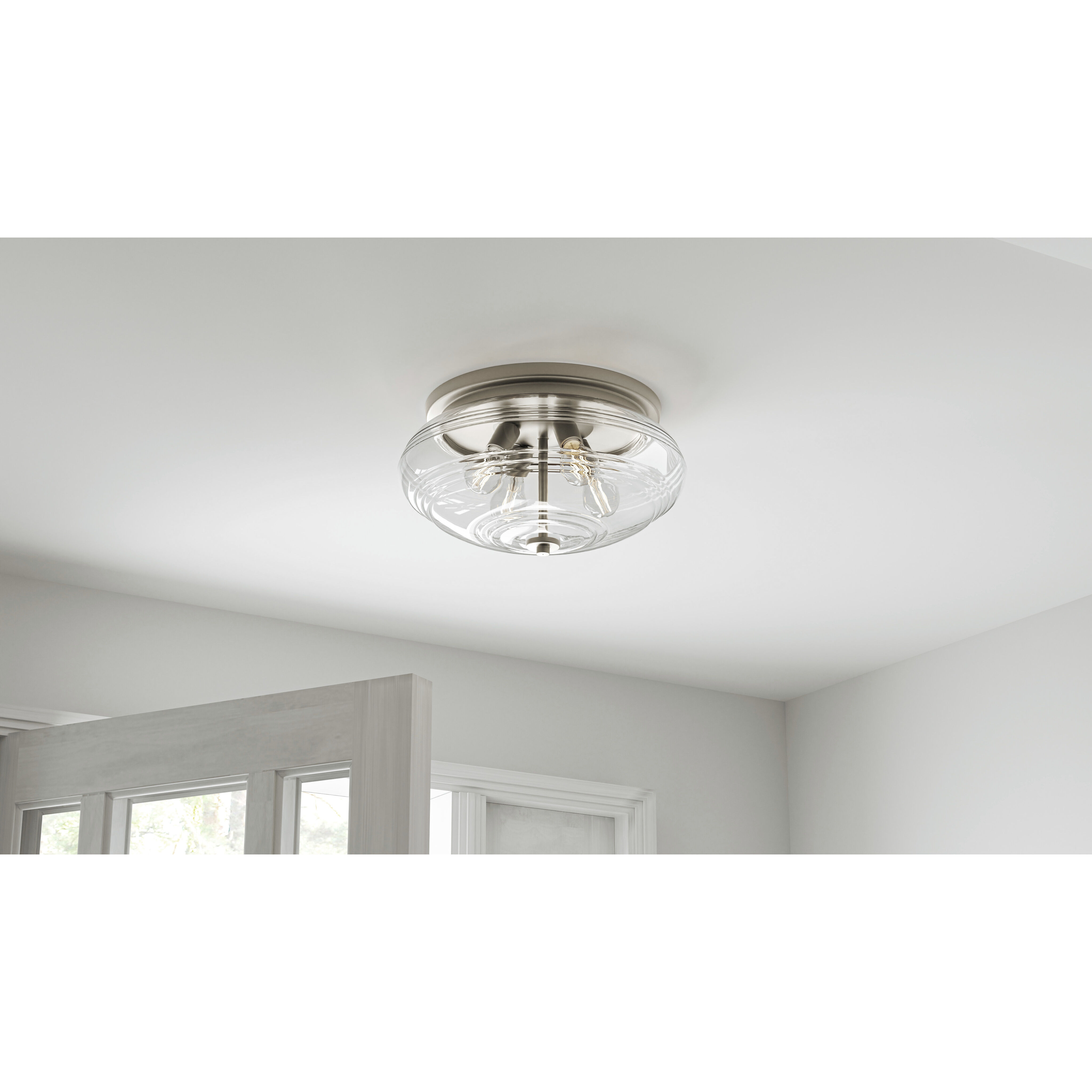 Gatonby 4 Light 16 inch Brushed Nickel Flush Mount Ceiling Light, Medium