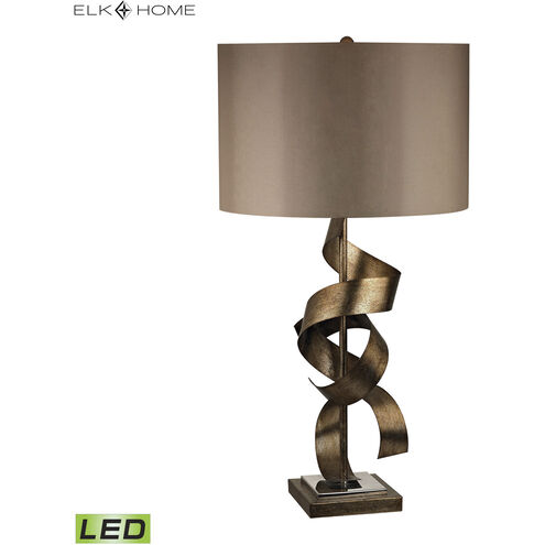 Allen 29 inch 9.50 watt Roxford Gold with Polished Nickel Table Lamp Portable Light in LED