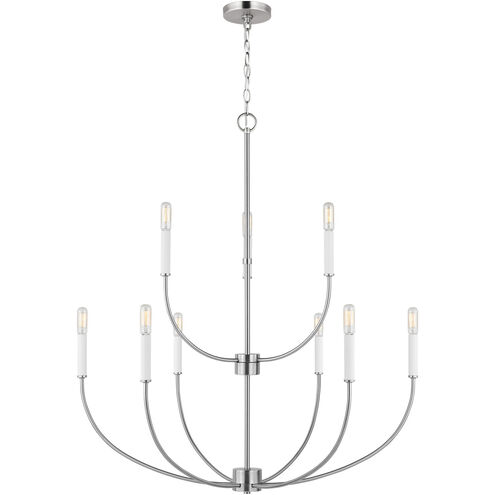 Greenwich 9 Light 32 inch Brushed Nickel Chandelier Ceiling Light