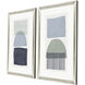 Abstract Blue and Green and Gray Framed Art, Propac