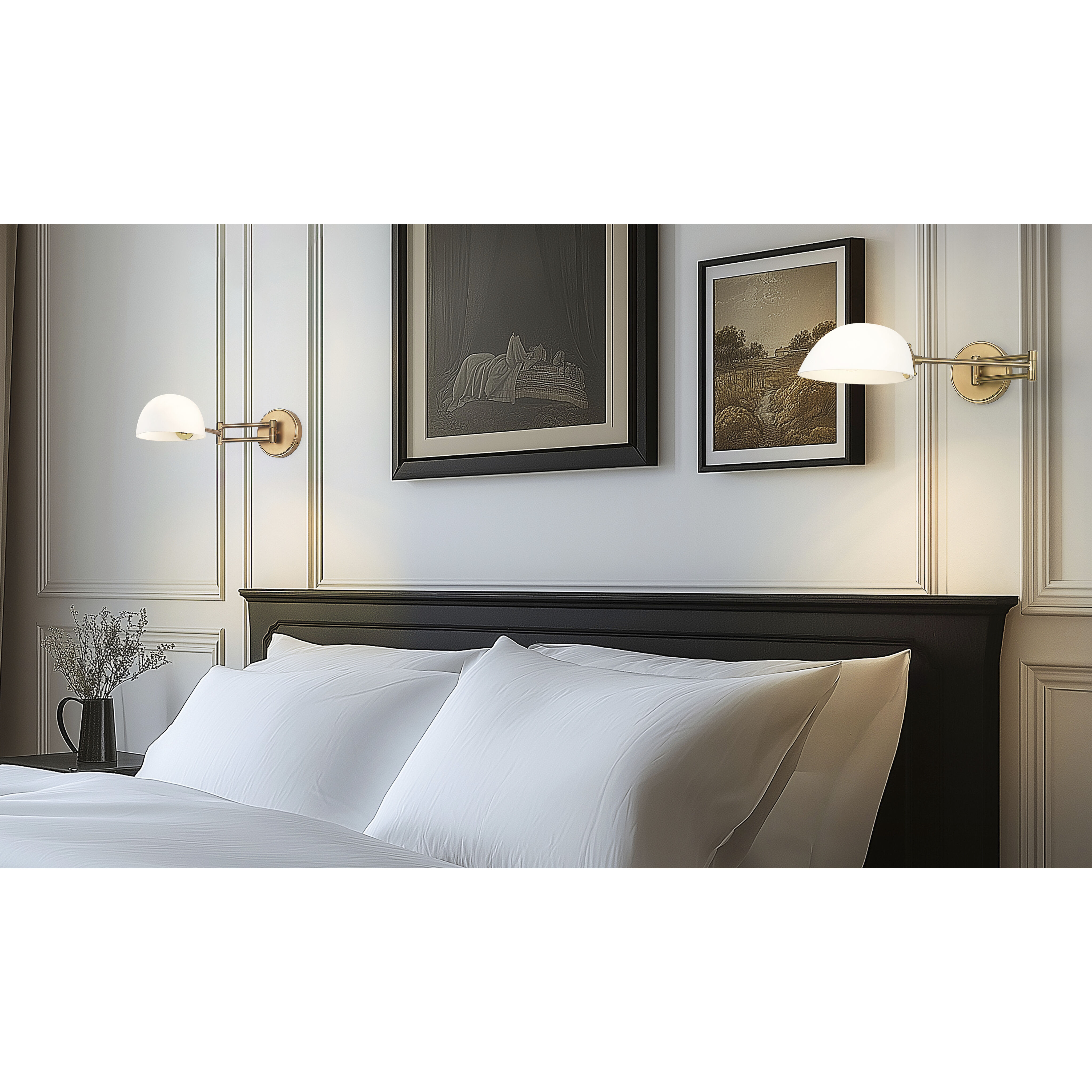 Breton 1 Light 28 inch Modern Gold Wall Sconce Wall Light