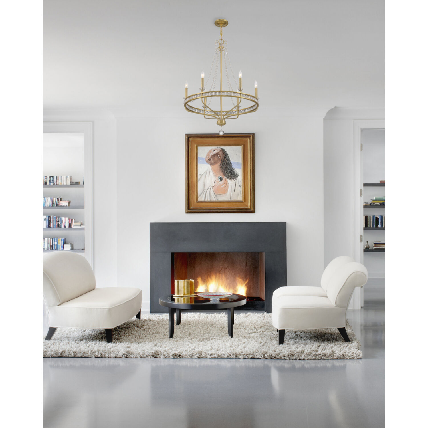 Seville 6 Light 28 inch Aged Brass Chandelier Ceiling Light