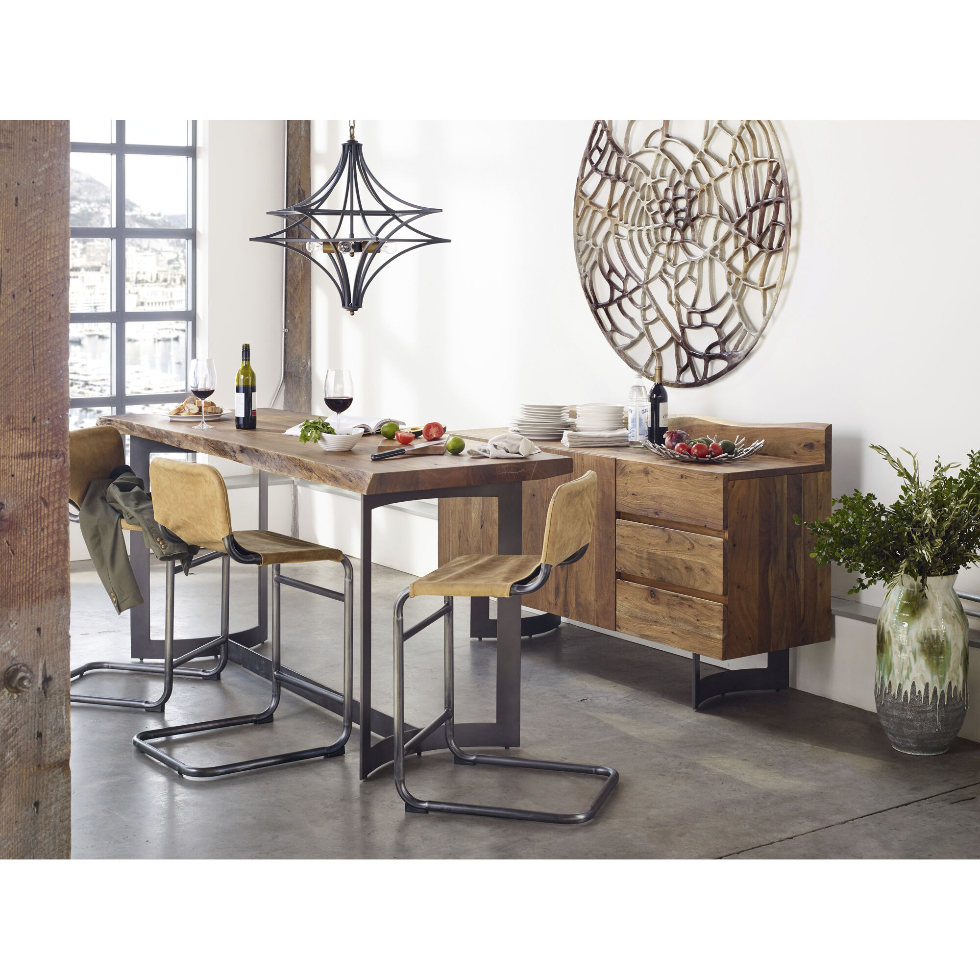 Bent Natural Counter Table